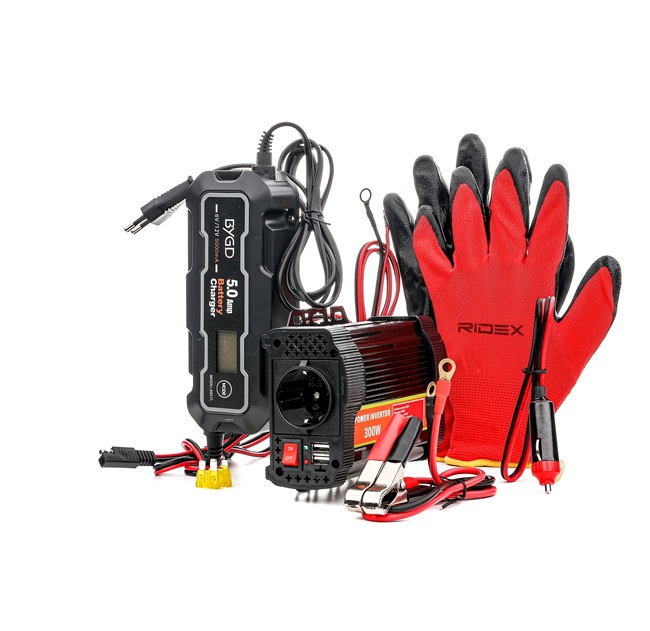 Battery, start-assist device